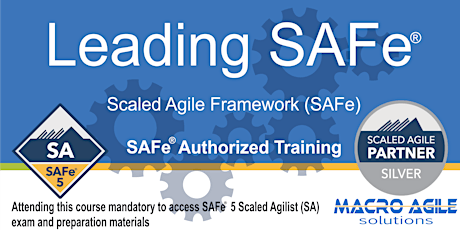 Leading SAFe® 5.1 (SA) (Scaled Agile Framework)- Virtual Instructor Led