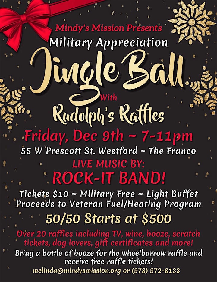 Jingle Ball ~ Rudolph's Raffles ~ Military Appreciation image