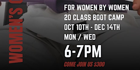 Jiu Jitsu Women’s Class Boot Camp