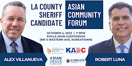 LA County Sheriff Candidate Asian Community Forum