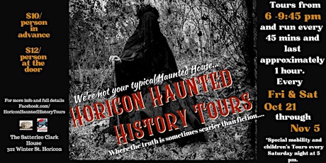 2022 Horicon Haunted History Tours