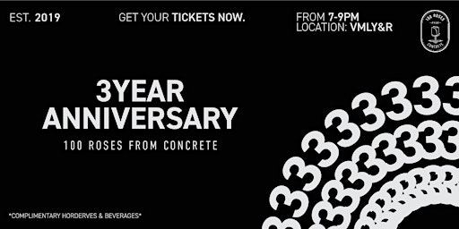 Celebrate 100 Roses from Concrete’s 3rd Anniversary