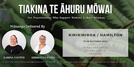 Tiakina Te Āhuru Mōwai - Kirikiriroa - Hamilton 2022 primary image