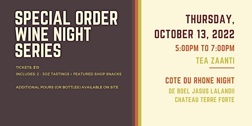 Wine Night Series - October 13