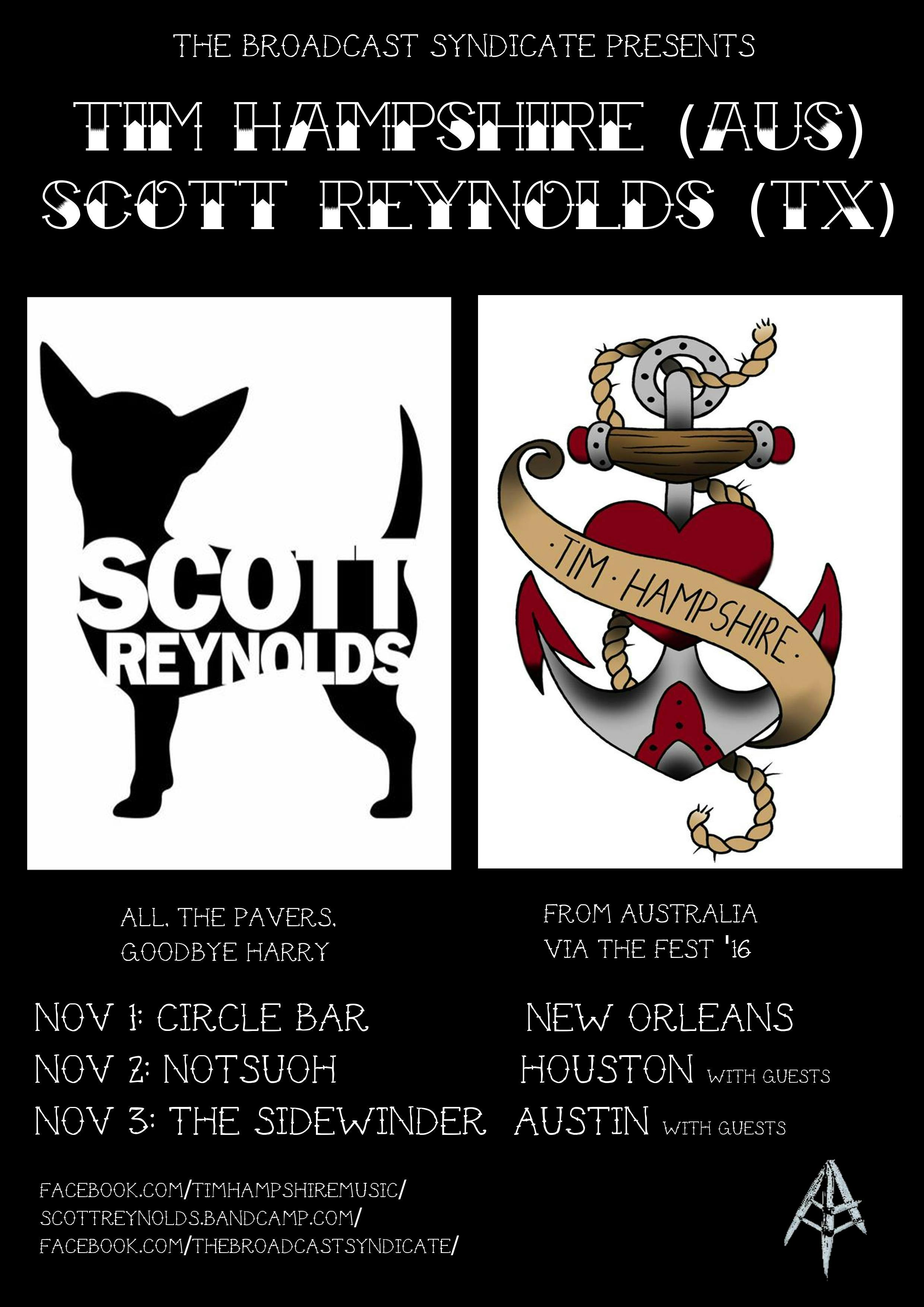 Scott Reynolds (ALL, The Pavers, Goodbye Harry) + Tim Hampshire