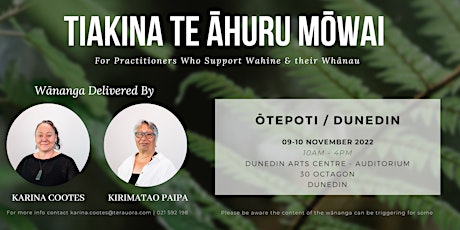 Tiakina Te Āhuru Mōwai - Otepoti - Dunedin Nov 2022 primary image