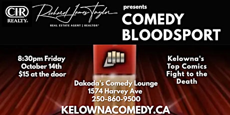 Comedy Bloodsport presented by Richard Taylor Real Estate Agent