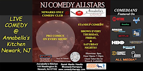 NJ Comedy All Stars - Free Tickets to $20 - October 6th