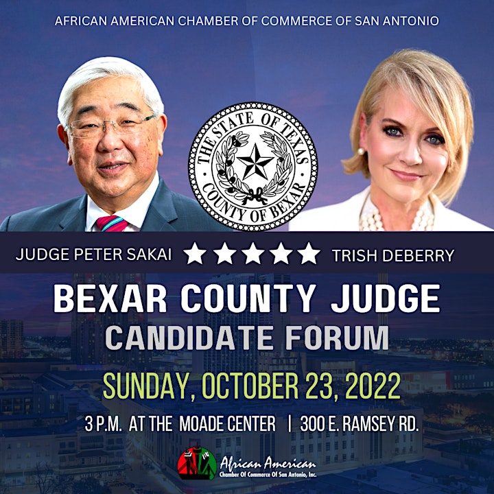 African American Chamber: Bexar County Judge Candidate Forum image