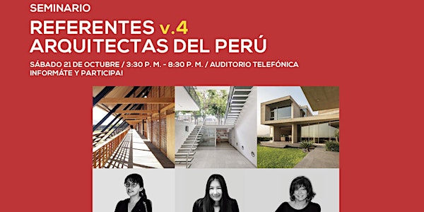 REFERENTES v.4 | ARQUITECTAS DEL PERÚ - NUEVO SUSCRIPTOR CON INGRESO LIBRE