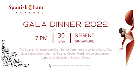 Gala Dinner SpanishCham Singapore (General Admission) primary image