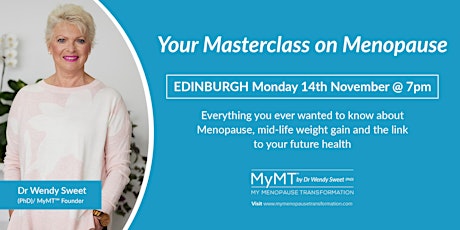 Your Masterclass on Menopause - EDINBURGH primary image