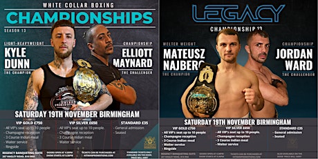 White Collar Boxing Championships & Legacy Championship 13 primary image