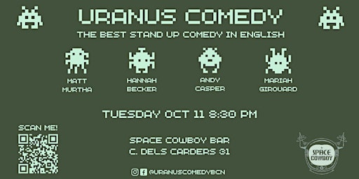 Uranus Comedy • A Stand Up Comedy Showcase in English! (Pay what you want!)