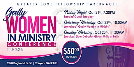 Godly Women in Ministry Conference - Theme: Preserving The Gospel