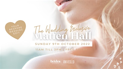 The Wedding Exclusive at Matfen Hall
