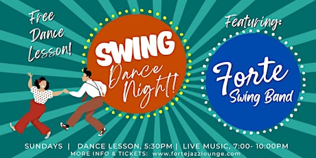Swing Dance Night Featuring Live Music by Jared Petteys The Headliners