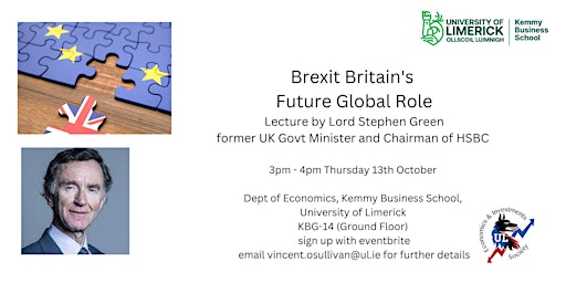 Brexit Britain's Future Global Role - a lecture by Lord Stephen Green