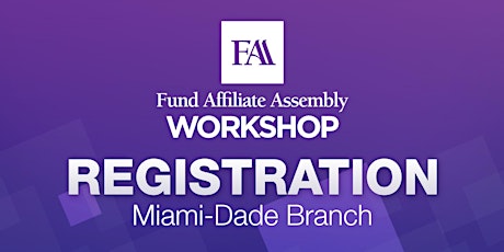 Fund Affiliate Assembly Workshop - Miami primary image