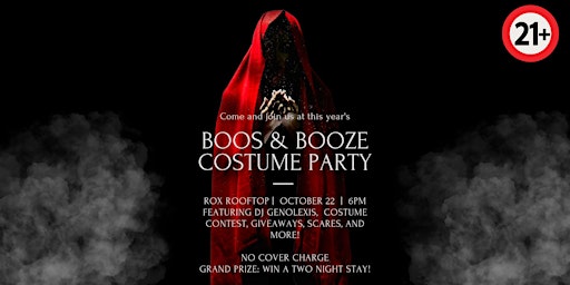 Rox Rooftop Bar: Boos & Booze Costume Party