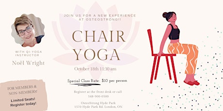 Chair Yoga at OsteoStrong, London, Ontario