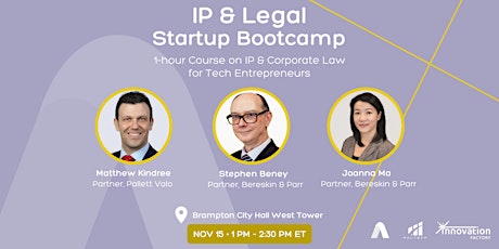 IP & Legal Startup Bootcamp - Hybrid Event primary image