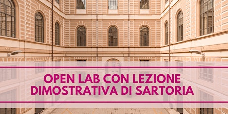 SIAM1838 OpenDay - Open lab SARTORIA con lezione dimostrativa
