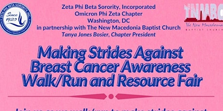 Making Strides for Breast Cancer Awareness Walk/Run and Resource Fair