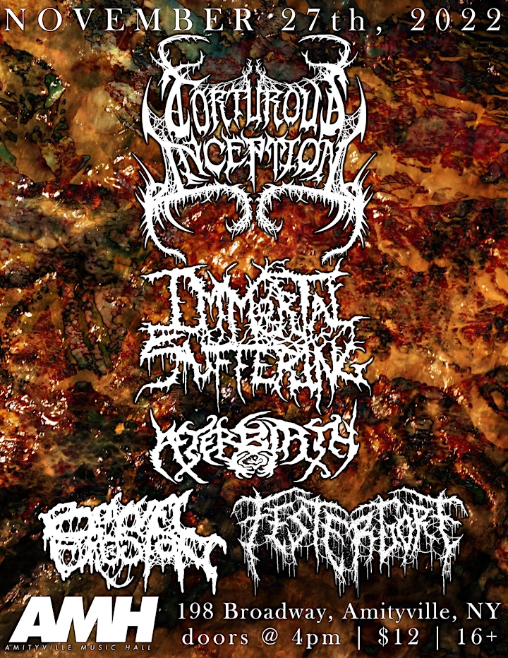 Torturous Inception, Immortal Suffering, Afterbirth + More at AMH image