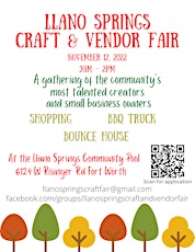 Llano Springs Craft and Vendor Fair