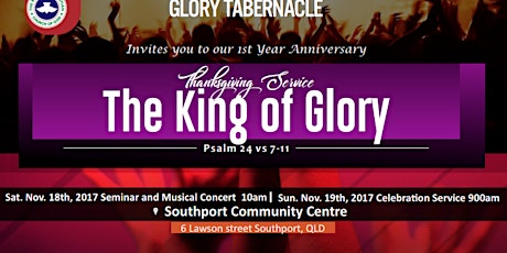 GLORY TABERNACLE 1ST YEAR ANNIVERSARY  primary image