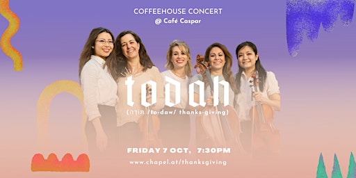 TODAH - Thanksgiving Coffeehouse Concert