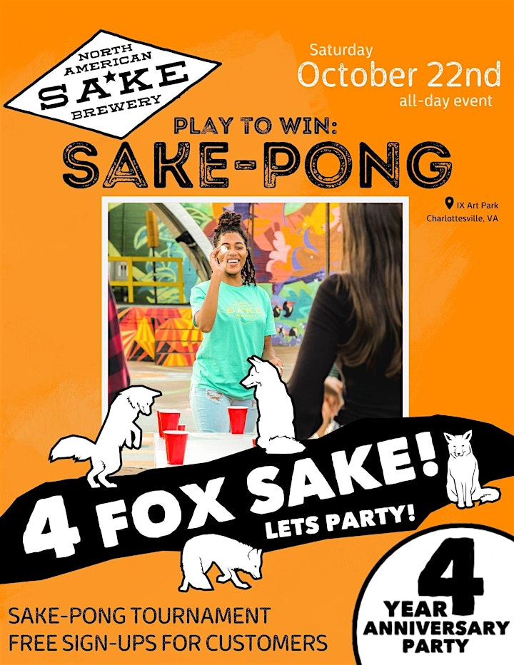 4 Fox Sake, Let's Party! - Year 4 anniversary party at North American Sake image