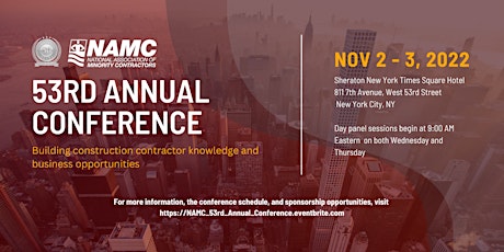 NAMC 53rd Annual Conference | November 2 - November 3, 2022