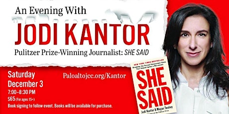 An Evening With Jodi Kantor, Pulitzer Prize-Winning Journalist: She Said