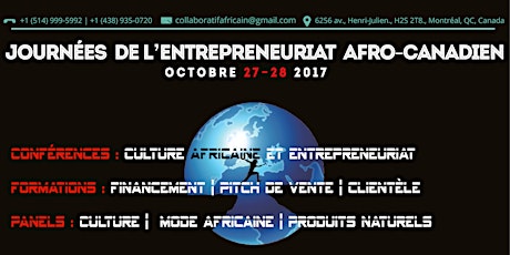 Journées de l'entrepreneuriat Afro-canadien de Montréal primary image