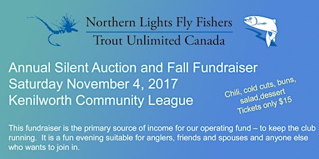 Image principale de Northern Lights Fly Fishers TUC - 2017 Auction and Fundraiser