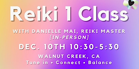 Reiki Level 1 Class: empower self-healing, balance energy, release patterns