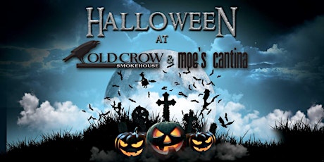 Halloween at Old Crow & Moe's Wrigley- $10 Tix Include Dinner & 2 Drink Tix