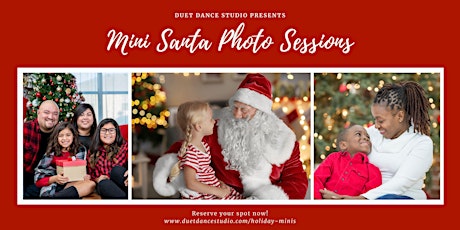 Holiday Mini Photo Sessions with Santa!