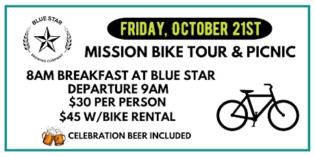 Mission Bike Tour & Picnic