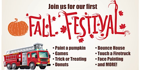 Fall Festival: Bounce House, Firetruck, Trick or Treating, and MORE!