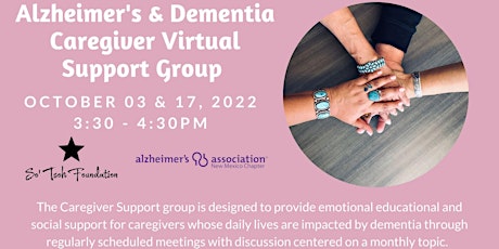 Alzheimer's & Dementia Caregiver Virtual Support Group October 17