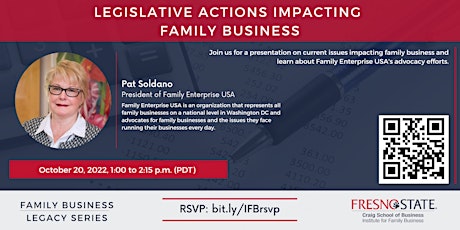 Legislative Actions Impacting Family Business