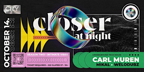 CLOSER AT NIGHT • INTIMATE VIBES • TECH HOUSE