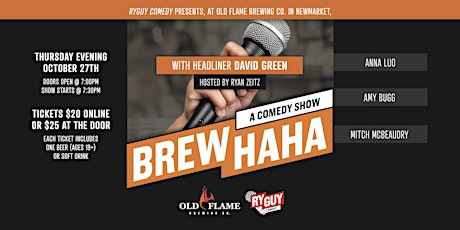 Brew HAHA Comedy Night  ft. Headliner: David Green