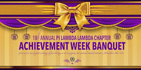 Hauptbild für 2022 PLL Achievement Week Banquet