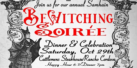 BEWITCHING SOIRÉE - Annual Samhain Dinner & Celebration