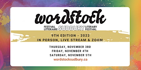 Wordstock Sudbury Literary Festival 9th Edition primary image