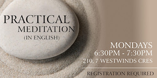 Primaire afbeelding van Practical Meditation in English (RSVP for Onsite Only)